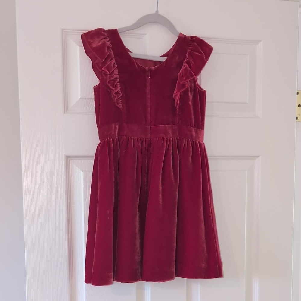 J. Crew Red Ruffled A-line Sundress - Picture 3 of 6